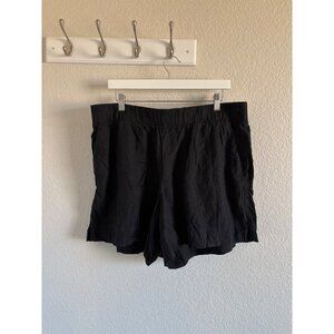 GAP Black Linen Shorts Womens Summer Vacation Pool